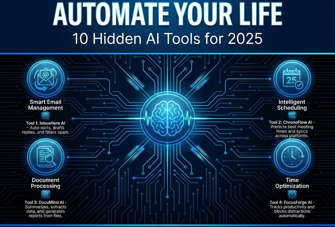 Automate Your Life: 10 Underrated AI Tools to Reclaim Your Time in 2025