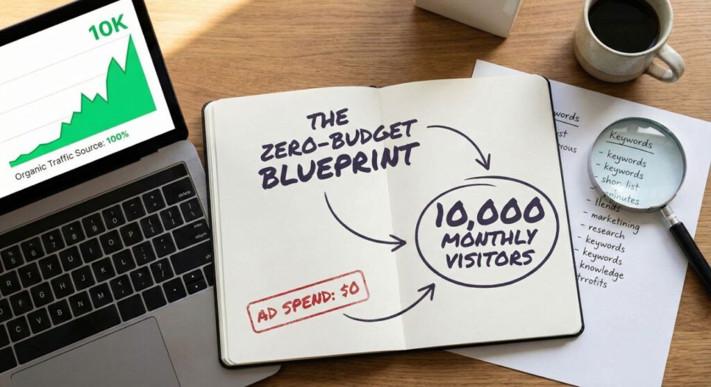 Free Traffic Methods: How to Get 10k Visitors/Month (No Paid Ads)